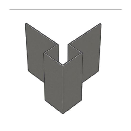 Picture of outer corner Symmetrisch L=3M Alu C03 clay