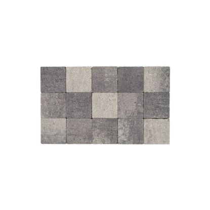 Image de Bouwpunt Klinker Getrommeld 15x15x6 Grijs-Zwart