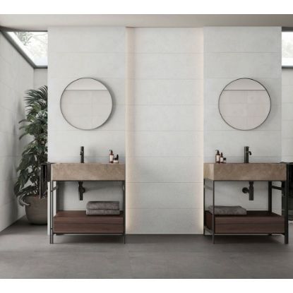 Image de Wandtegel Saloni - Blending blanco rect. 30x90