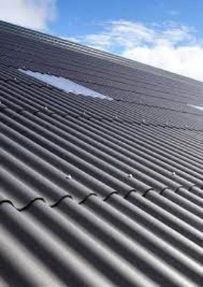 Afbeeldingen van Cemfort B65 golfplaat vezelcement zwart 1830x1093 mm