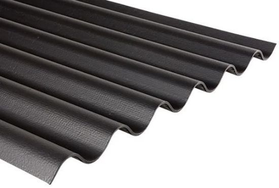 Image de Cemfort B65 golfplaat vezelcement zwart - 1525x1093 mm