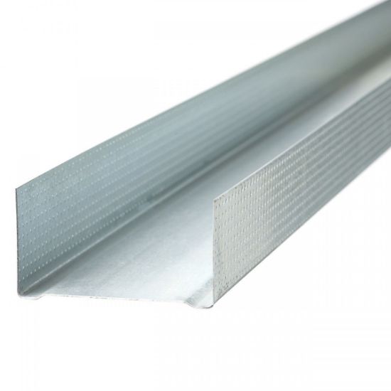 Image de Profilé U horizontal Metal stud 75mm x 4m