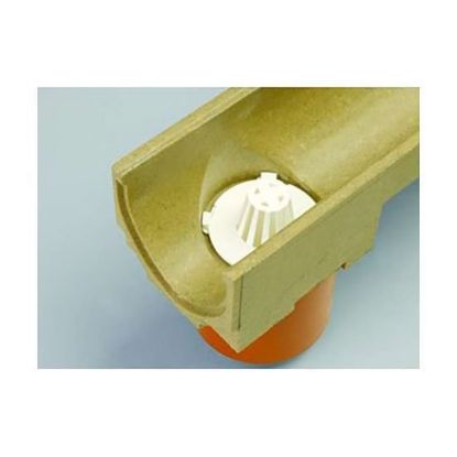 Picture of ACO Odor valve + leaf trap for gutter (2-piece)