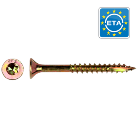 Image de Schroef univ. torx - 5.00 x 100 geelverzinkt 200st
