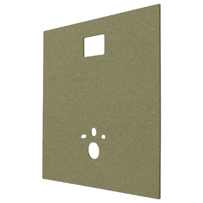 Image de Set de toilettes suspendues avec plaque MDF + siège de toilettes à fermeture douce