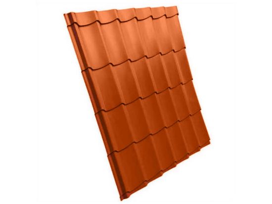 Picture of Dakplaat Dakpan Model Lot 2m x 1.10m Terra Cotta