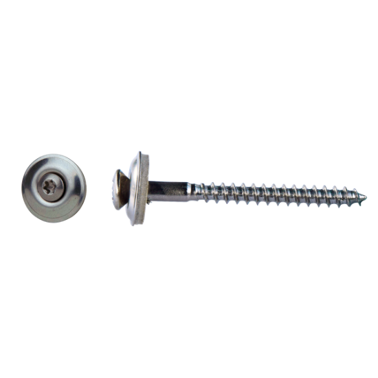 Image de Houtschroef Inox A2 + EPDM RING 4.50x120 Torx 50st