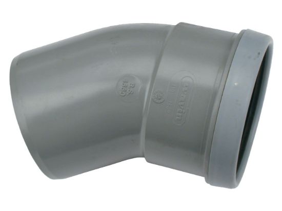 PVC BOCHT Ø250 30° M/S