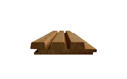 Afbeeldingen van Thermowood Triple Vuren 3000x128x27mm