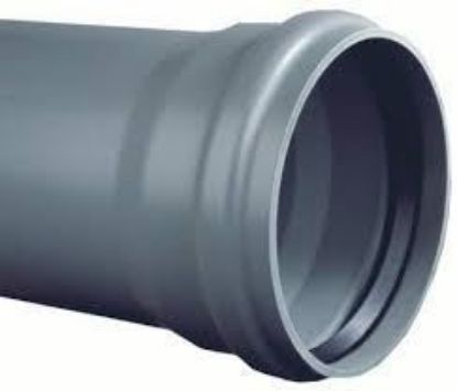 Image de PVC Buis 3m SN4 grijs MOF Ø110