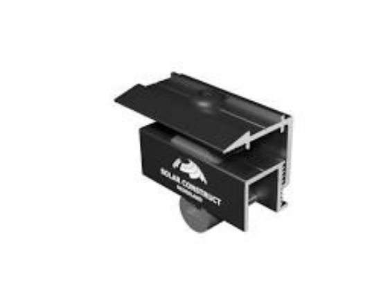 Image de Zonnepaneel Veerklem Rail Eind 35x55 Alu Zwart
