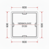 Image de Hermelock deksel B125 - 60 x 60