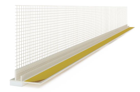 Image de Crepi Raamprofiel + glasvezel met zwelband 9mm + beschermlip 2.60M