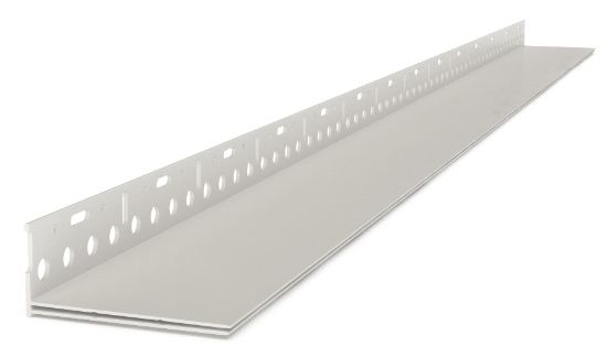 Image de Crepi PVC Sokkelprofiel Met Gaas breedte: 10 tot 14 cm - 2m